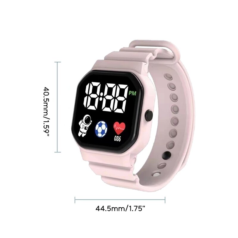 LED Electronic Watch Fashion Men & Women Watch Time Calender Display Watches