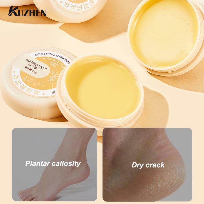 Crema per i piedi crepa Anti-essiccazione crema riparatrice screpolata per il tallone rimozione della pelle morta cura dei piedi delle mani 50g