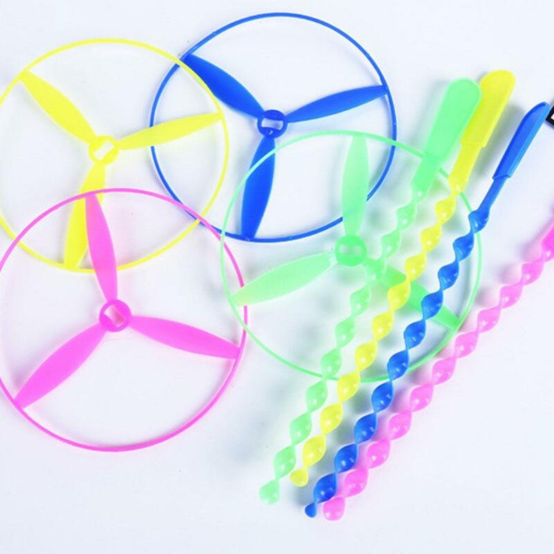 1pc Novelty Plastic Bamboo Dragonfly Propeller Baby Kids Outdoor Toy Tradition Classic Nostalgic Toys Flying Arrows