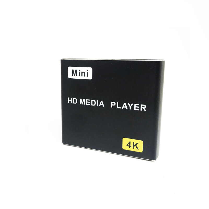Reproductor multimedia de pantalla de empalme de publicidad 4K de alta definición con HDMI, bucle de inicio automático y retrato/paisaje PPT, reproductor USB para coche