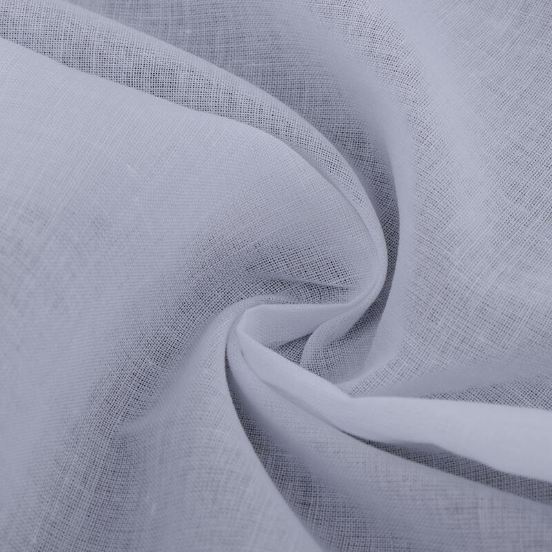 6x Baumwolle festes weißes Taschentuch Taschen tücher quadratische DIY Wellen kante