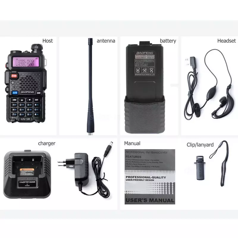 UV-5R Baofeng 5W 3800 walkie talkie Dual Band vhfuhf แบบพกพาได้ไกล CB HAM สองทางวิทยุสุดยอดราคาถูก
