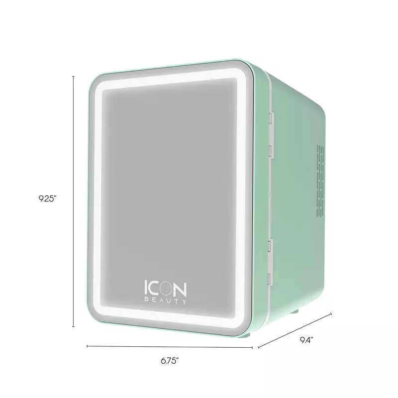 Mini réfrigérateur avec lumières LED à commande tactile, porte standard, neuf