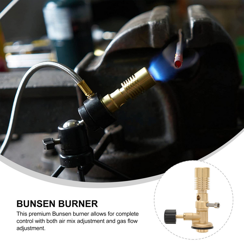 Multifuncional ajustável Gás Blowtorch Head, Bunsen Burner, Laboratório Supply