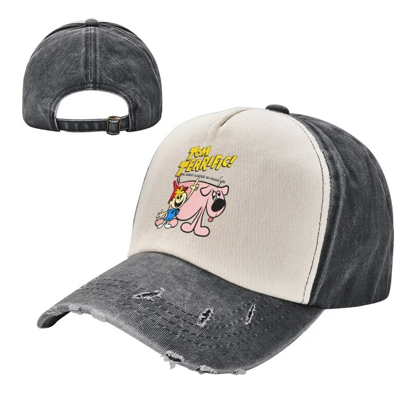 Gorra de béisbol de Tom Terrific con Mighty Manfred The Wonder Dog, sombrero de fiesta de espuma de Golf, gorras de lujo para hombres y mujeres