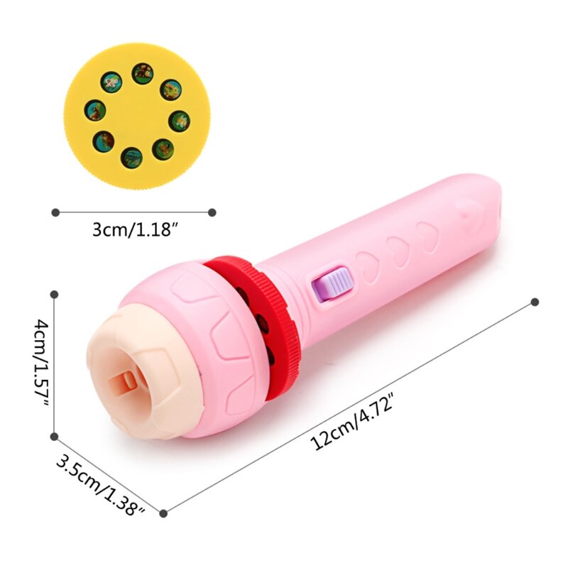 Kids Flashlight Toy with Projection Cognition Teaching Aid for Toddler