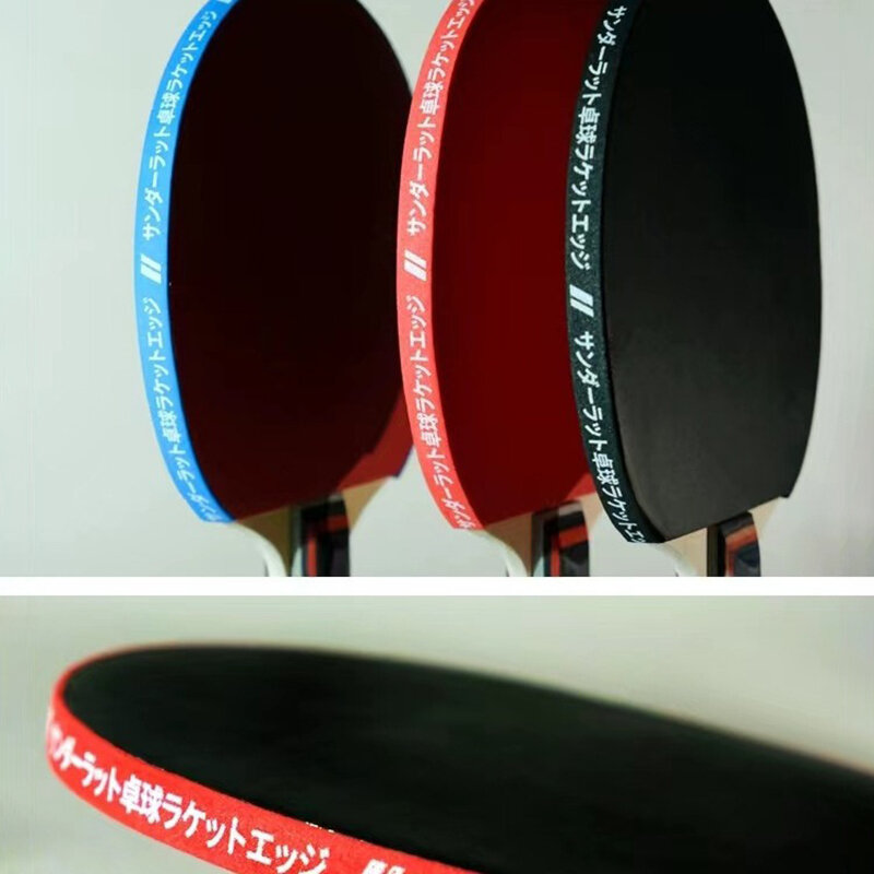 Table Tennis Racket Edge Tape, Acessórios Profissionais, Ping Pong Bat, Fita Lateral Protetora, 2Pcs