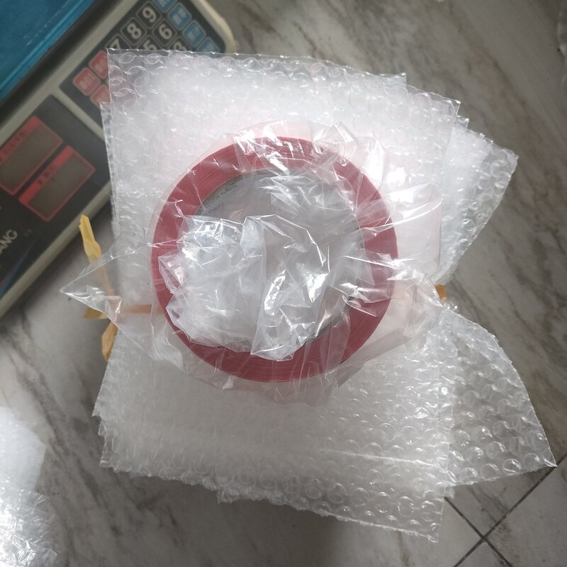 Tas pembungkus plastik, 100 buah 18x20cm amplop gelembung putih tas kemasan PE bening tahan guncangan Film ganda