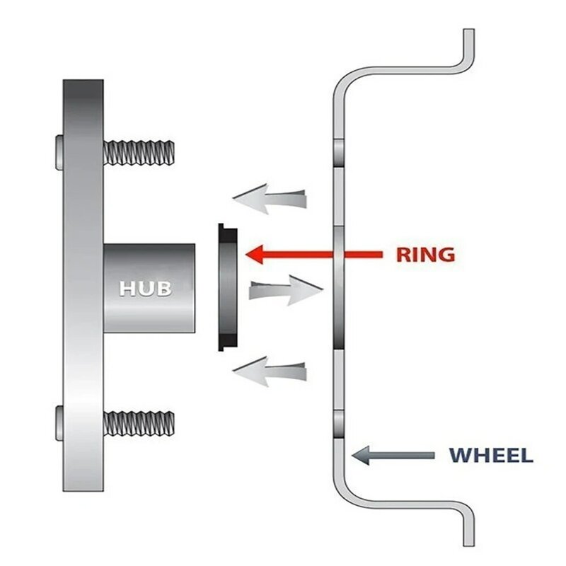 4 шт./набор, центральное кольцо для колес диаметром 73,1-67,1 мм