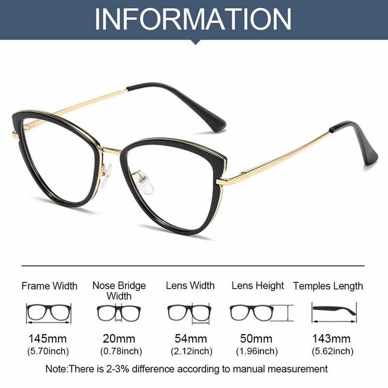 Eye Protection Anti-Blue Light Glasses Ultralight Metal Frame Eyewear Blue Ray Blocking Optical Spectacle Eyeglass Office