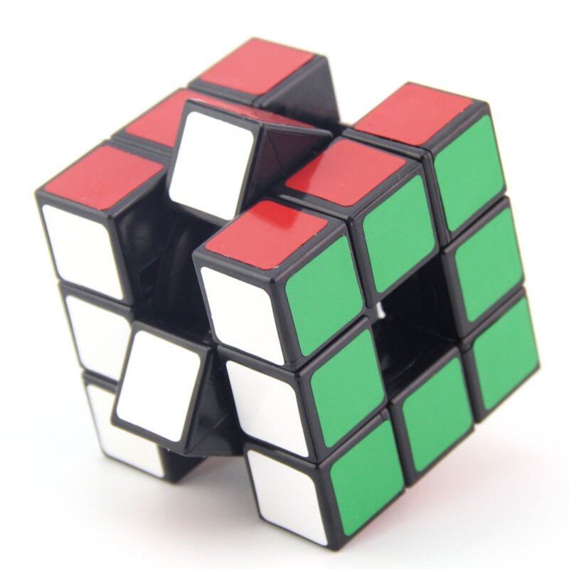 LanLan 3x3x3 Hollow Cube 3x3 Magic Cube Profesjonalna prędkość Magic Cube Puzzle Zabawka edukacyjna