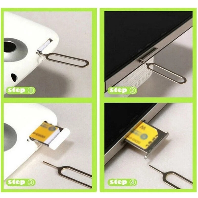 Bandeja de tarjeta Sim de expulsión, herramienta de llave de aguja de Pin abierto para teléfono Universal para iPad, Samsung, xiaomi, Huawei, accesorios de tarjetas Sim, 14 Uds.
