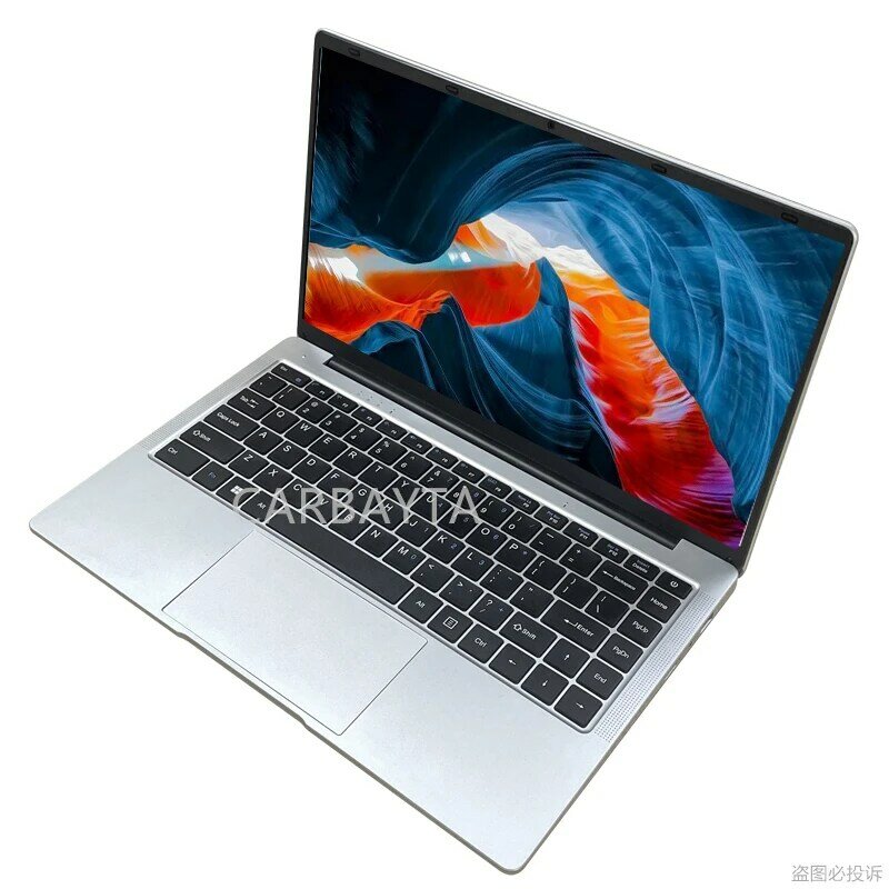 AKPAD Laptop 14.1 Cal RAM 6GB DDR4 Windows 10 11 Pro Inte Laptop Intel przenośny Laptop notatnik studencki czterordzeniowy Laptop