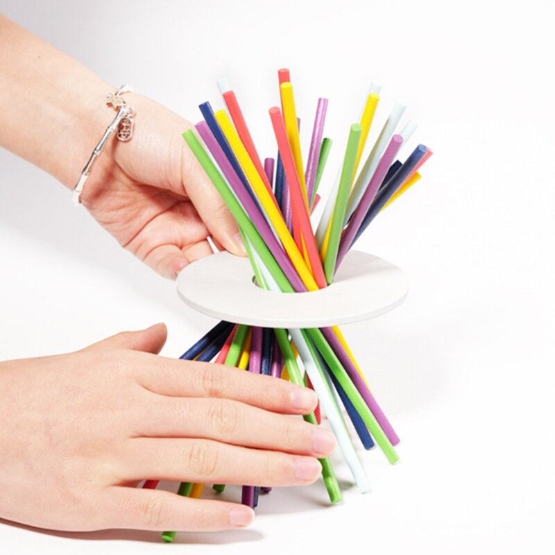 การจับคู่สีของเล่น Sticks ไม้ Montessori สีการเรียงลำดับ Stick ของเล่นการศึกษา