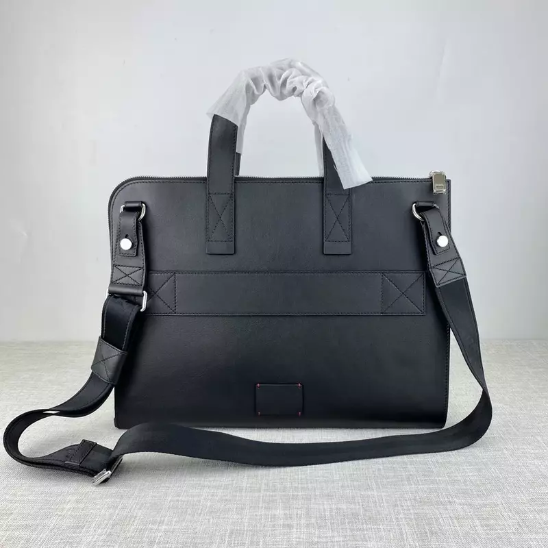 Luxury Brand Laptop Bags Fashion Large Capacity Notebook Youth Business Handbag High Quality Leather Document Crossbody Handbag
