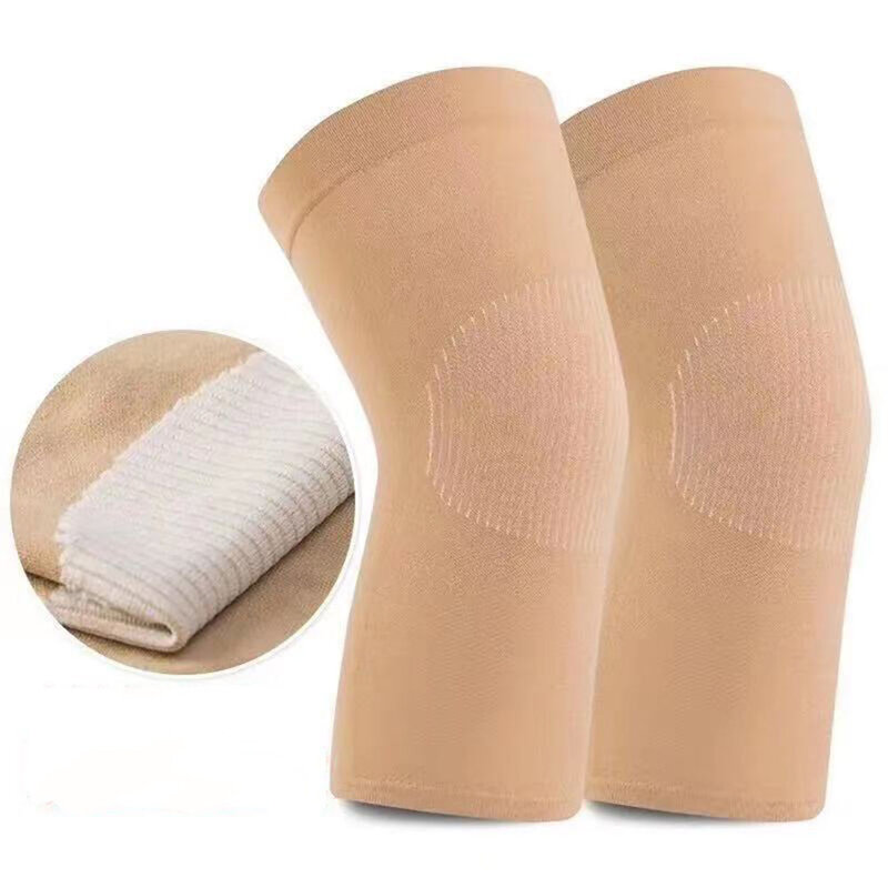 Summer Knee Pads Elastic Long Knee Protectors Solid Color Leg Warmers Knee Insulation Women Knee Pads In Air-Conditioned Rooms