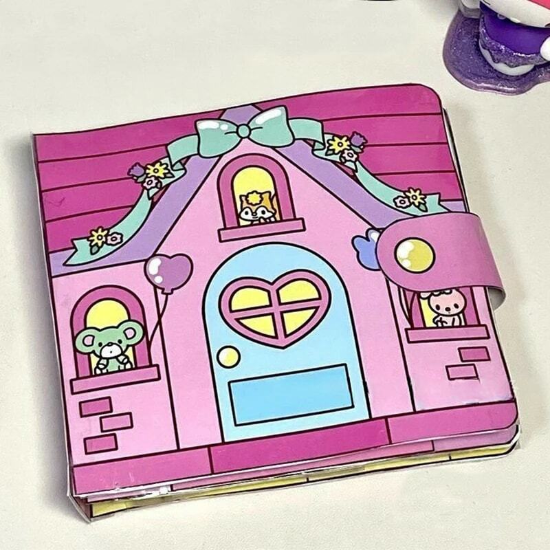 Sanrio Kuromi Cinnamoroll Quiet Book My Melody Handmade fai da te giocattoli per bambini sviluppo mani su abilità regalo di compleanno della ragazza