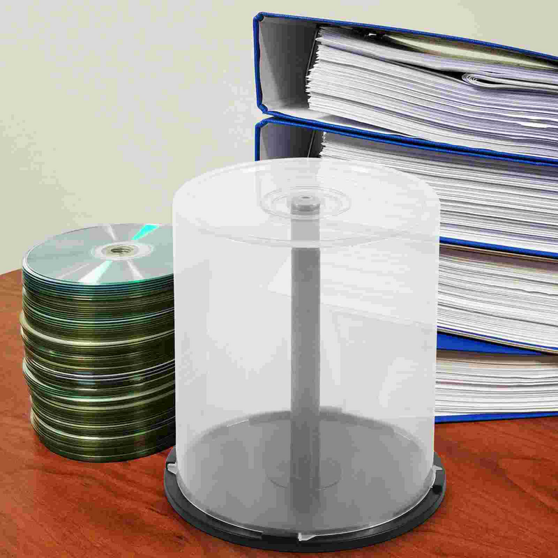 Caja de almacenamiento para CD, contenedor vacío de plástico para viaje, Cubo de Dvd, soporte