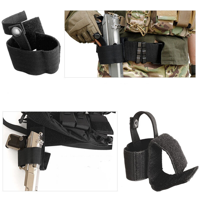 Universal tático escondido carry gun coldre molle militar airsoft glock arma bolsa de tiro caça titular saco da cintura