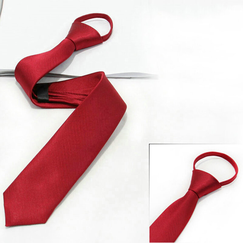 Krawat z poliestru krawat na szyję w pełni dopasowany ciągnąć linę krawat wesele