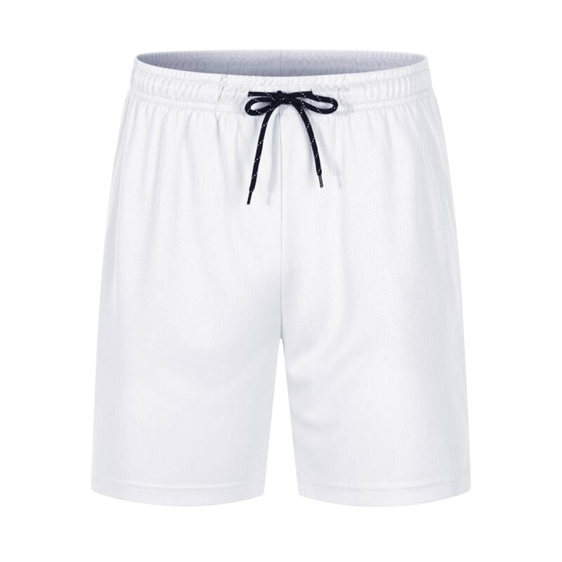 Pantalones cortos informales bordados para hombre, Shorts deportivos de béisbol para correr, cintura elástica, holgados hasta la rodilla, novedad de 2024