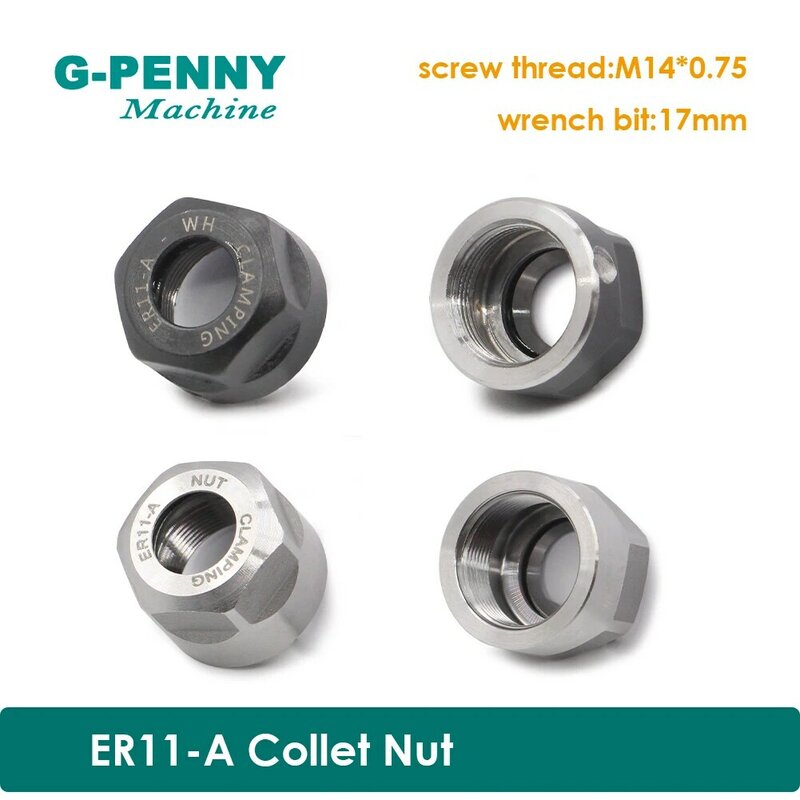 ER11-A collet nut for cnc engraving spindle motor / ER11 collet chuck CNC spindle nut Clamping