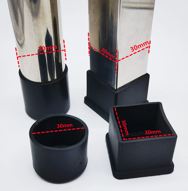 Круглые мягкие резиновые колпачки из ПВХ черного цвета 6 мм-120 мм, Защитная Прокладка, пылезащитная крышка, колпачки для магнитной мебели
