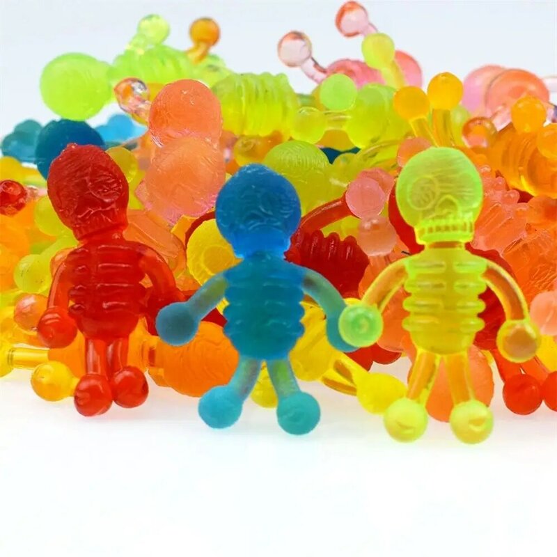10 Buah Model Zombie Mainan Menyenangkan Penghilang Stres untuk Perhatian Kecemasan Mainan Lelucon TPR Mainan Penekan Kerangka Zombie