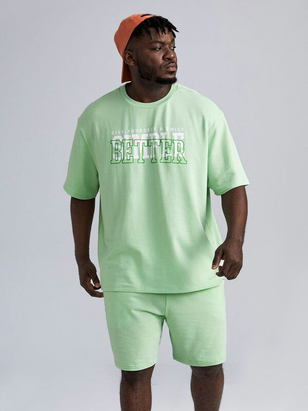 Летняя городская модная футболка, уличный пляжный мужской костюм с 3D принтом, Повседневная Уличная Мужская футболка с коротким рукавом и шорты, костюм