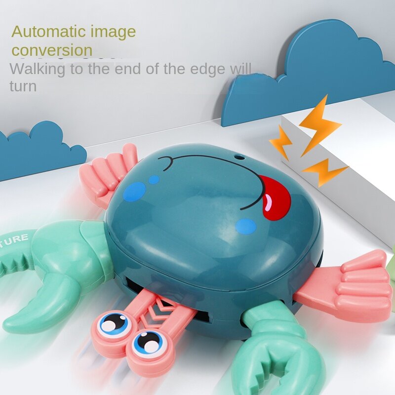 Infant Children 0-12 Months Baby Music Electric Sound Electric Crab Moving Toy Puzzle