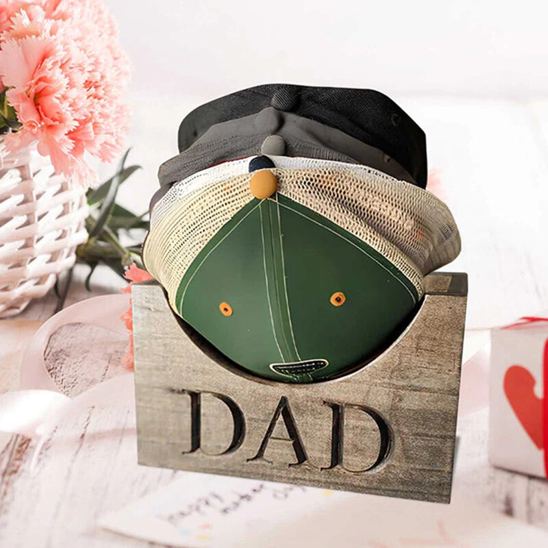 Uniwersalny stojak na czapkę spersonalizowany prezent czapka bejsbolówka półka do przechowywania dzień ojca