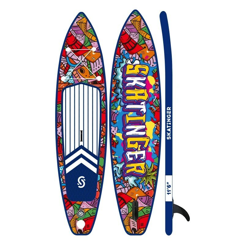 2022 China factory Wholesale OEM 11'6 sup stand up paddleboard surf board waterplay surfing paddle surf inflatable paddle board