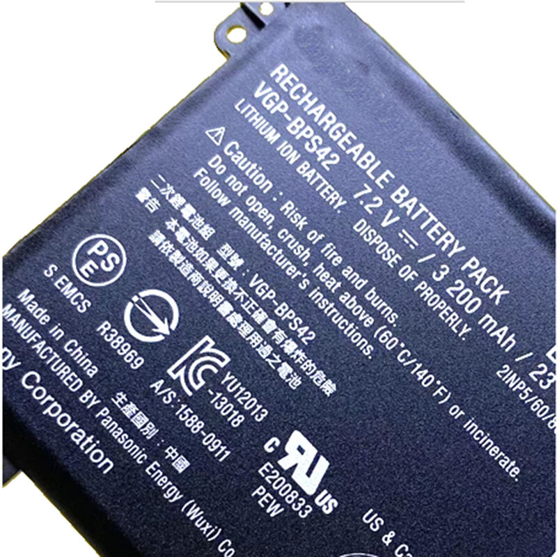 7.2V 23WH 3200mAh VGP-BPS42 Batterie D'ordinateur Portable D'origine Pour Sony 11A SVF11N14SCP SVF11N15SCP SVF11N18CW