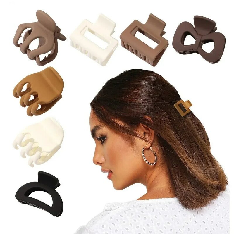 Neue Mode kleine Geometrie solide colorr Clip Haarnadel Haars pangen für Frauen Mädchen Zubehör Kopf bedeckung Haar kralle Großhandel