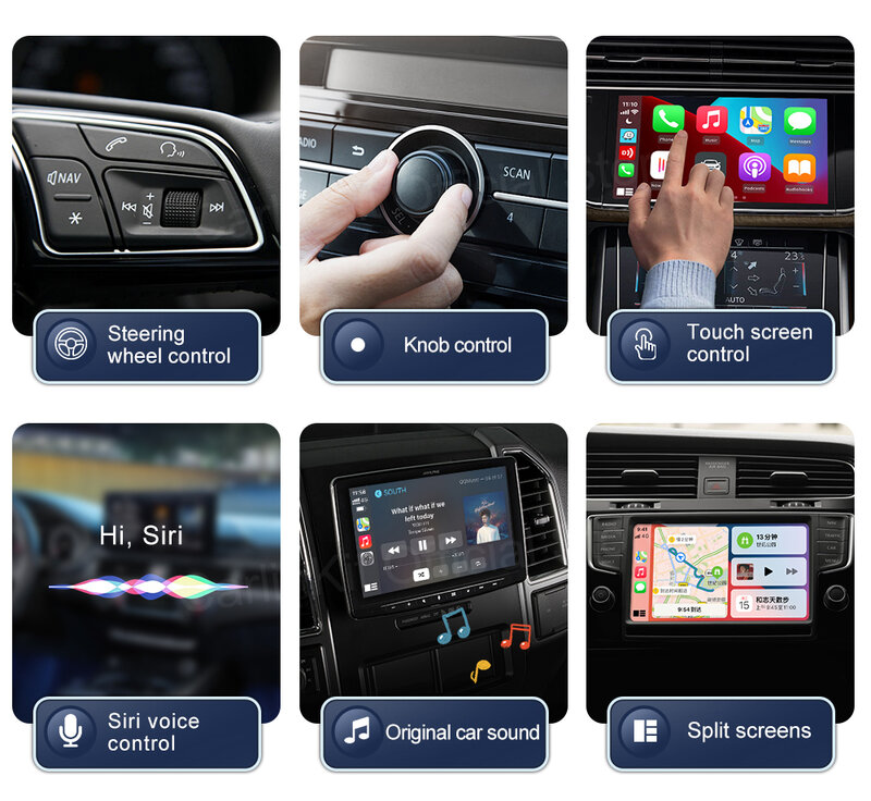 Мини-приставка CarAI Box 2 в 1, беспроводная автомобильная приставка CarPlay, беспроводная автомобильная приставка Android для автомобильного радио с проводным CarPlay Plug and Play Ai Box, 2024