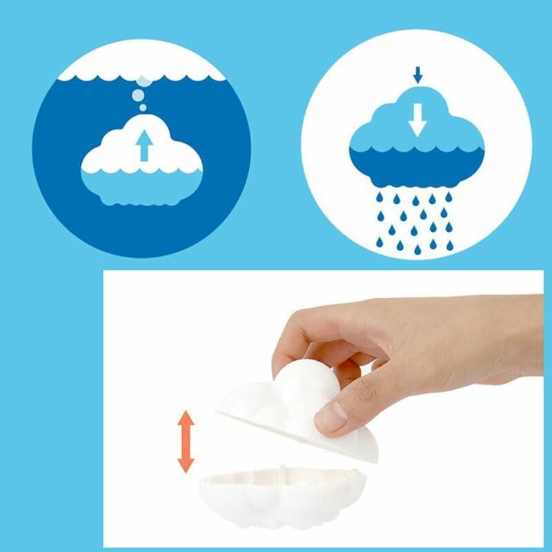 Mainan bak mandi awan hujan Squirting mainan bak mandi interaktif menyenangkan untuk anak-anak, mainan mandi bayi, kolam mainan mengambang