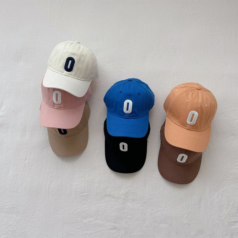 Korean Style Simple Children's Baseball Cap Boys And Girls Solid Color Wide Brim Casual Baseball Hat Kids Fashion Headwear