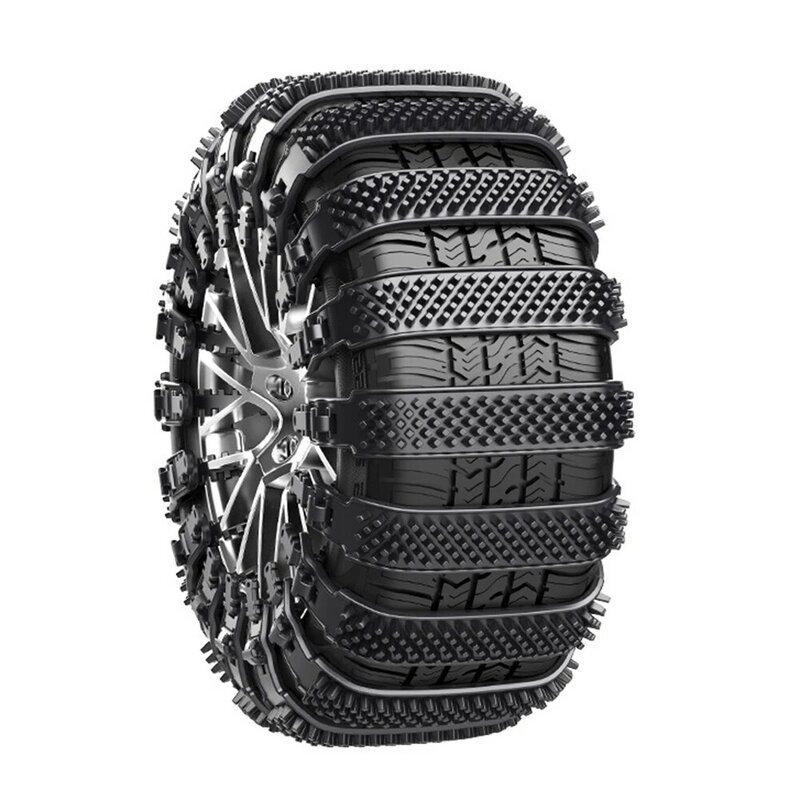 Автомобильная противоскользящая цепь 89*4 см, зимние автомобильные противоскользящие цепи, колесные шины из снежной грязи, утолщенные ребра для шин, ширина от 195 до 295