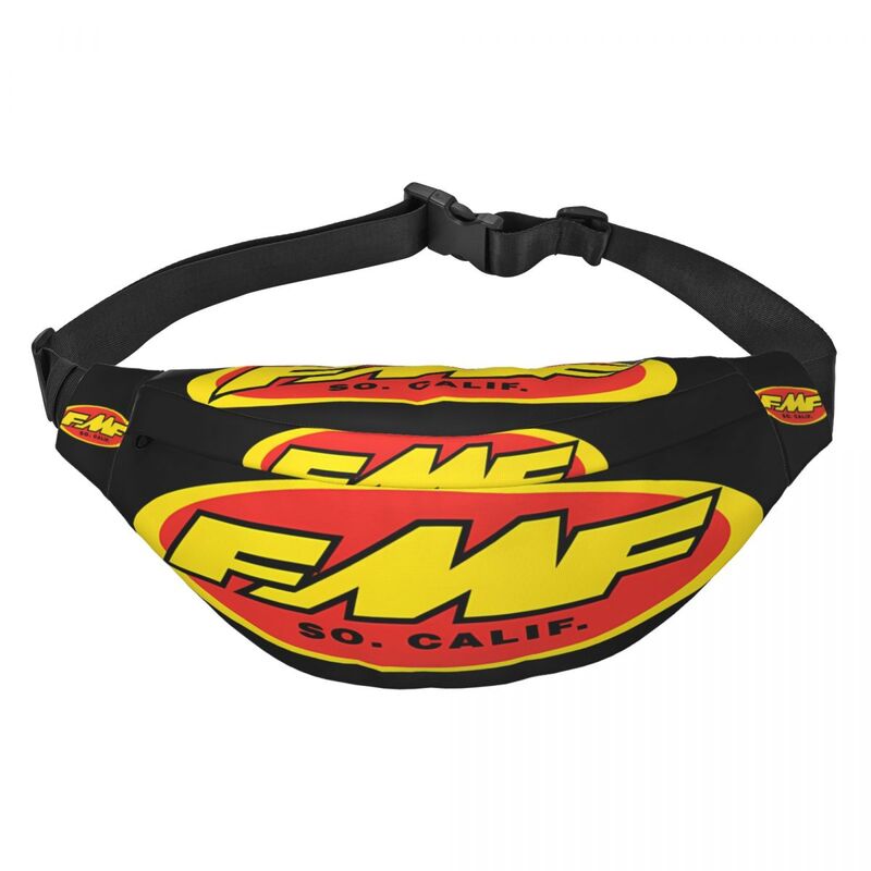 Fmf Racing Exhaust Unisex Cintura Bag, Multifunções Sling Crossbody Malas, Peito Malas, Short Trip Pack