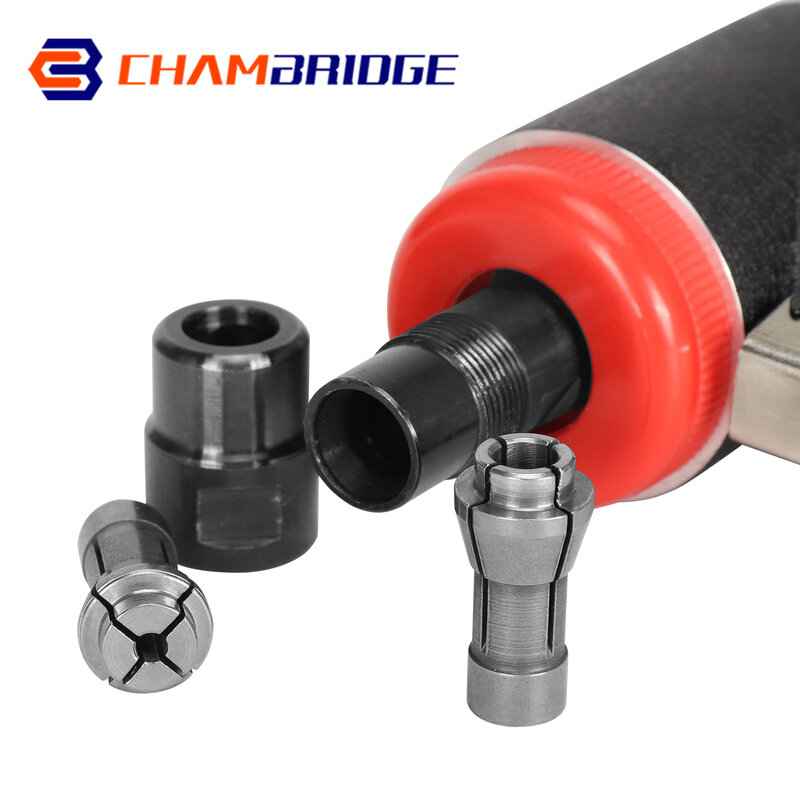 3mm-6.35mm Die Grinder Collet High Carbon Steel Engraving Machine Chuck Clamping Tool Abrasive Parts 1pcs