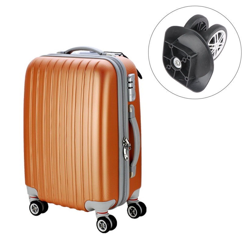 2 pasang Universal penggantian roda troli Case bagasi roda perbaikan perjalanan koper bagian aksesoris Roda