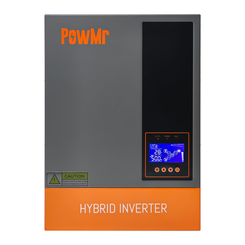 Powmrエネルギーストレージインバーター、48V純粋な正弦波パワーインバーター、5.6kwソーラーインバーター、オフグリッドハイブリッド