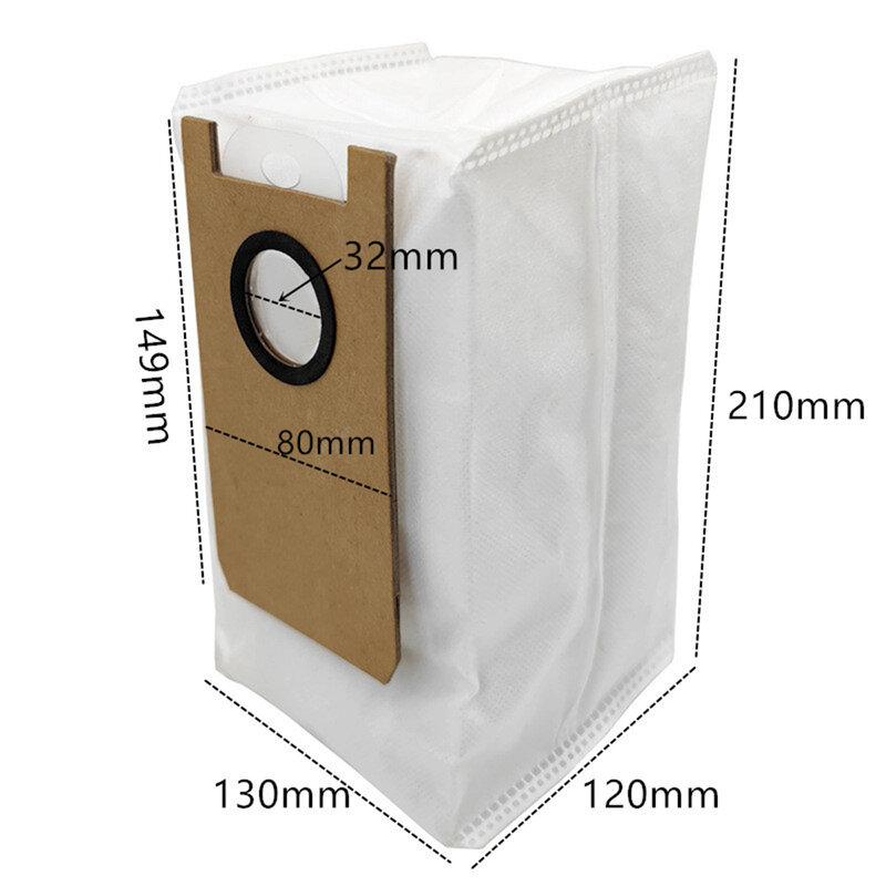 4/10pcs Dust Bags For Uwant U200/U200 Pro Robot Vacuum Cleaner Spare Replacement Dust Bin Bags Home Cleaning Sweeping Dust Bags