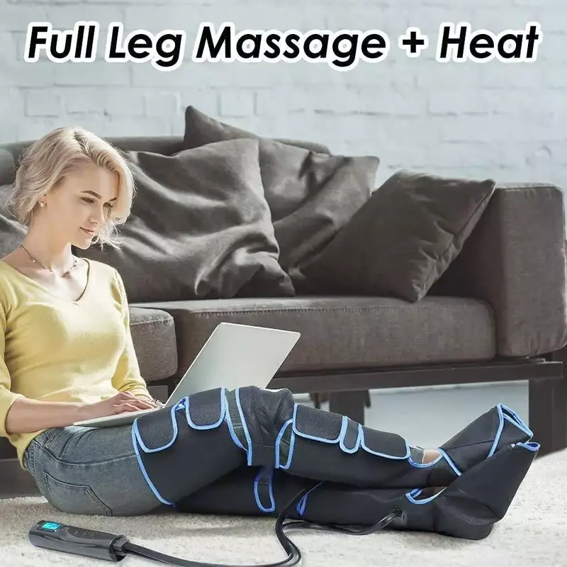 Массажер для ног с воздушным давлением на 360 ° способствует циркуляции крови, массажеру тела, расслаблению мышц, лимфатическому дренажу