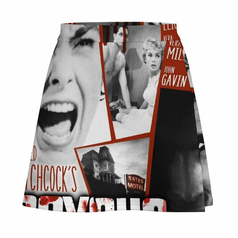 Hitchcock Psycho Movie Mini falda para mujer, ropa de mujer, faldas cortas