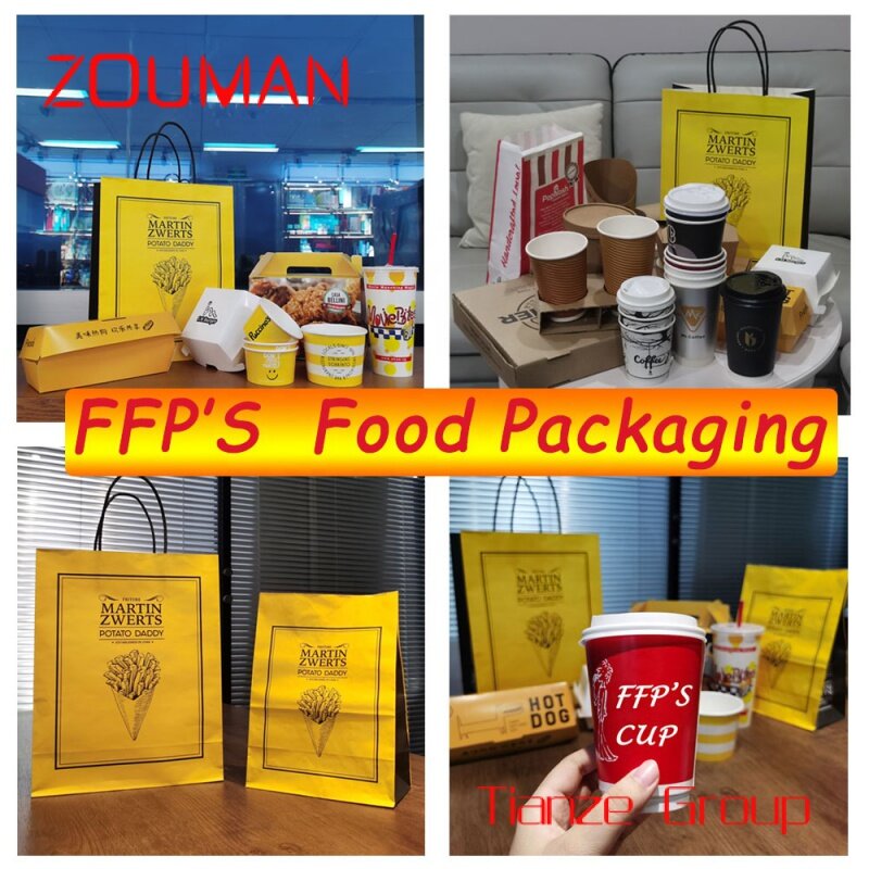 Custom , Custom Fast Food Packaging Box Disposable, Burger Box Packaging Food Container Box, Takeway Food Box Eco Friendly Hambu