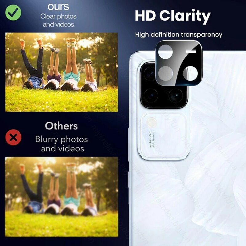 1-3Pcs 3D zakrzywione szkło hartowane osłona na kamerę dla vivo V30 Pro 5G futerał na okulary na vivoV30Pro Vivo V30 V30Pro V 30 Pro 30Pro 2024
