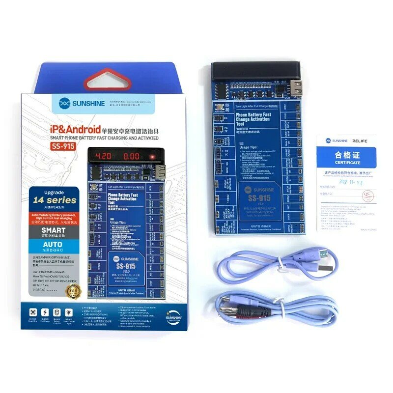 SS-915 V9.0 Universele Batterij Activeringskaart-Compatibel Met Ip15, 15P, 15Pm, Hw, Vv Voor Mobiel Opladen En Activeren