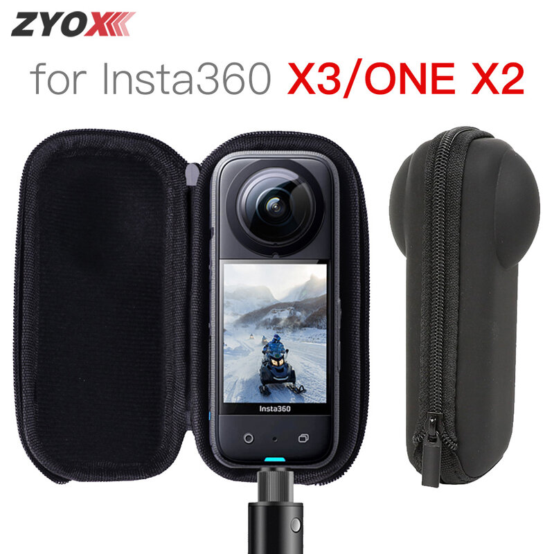 Mini mallette de rangement pour Insta360 Bery/X2, protecteur de caméra de sport, mallette de rangement portable, sac en PU pour Insta 360 Bery, accessoires
