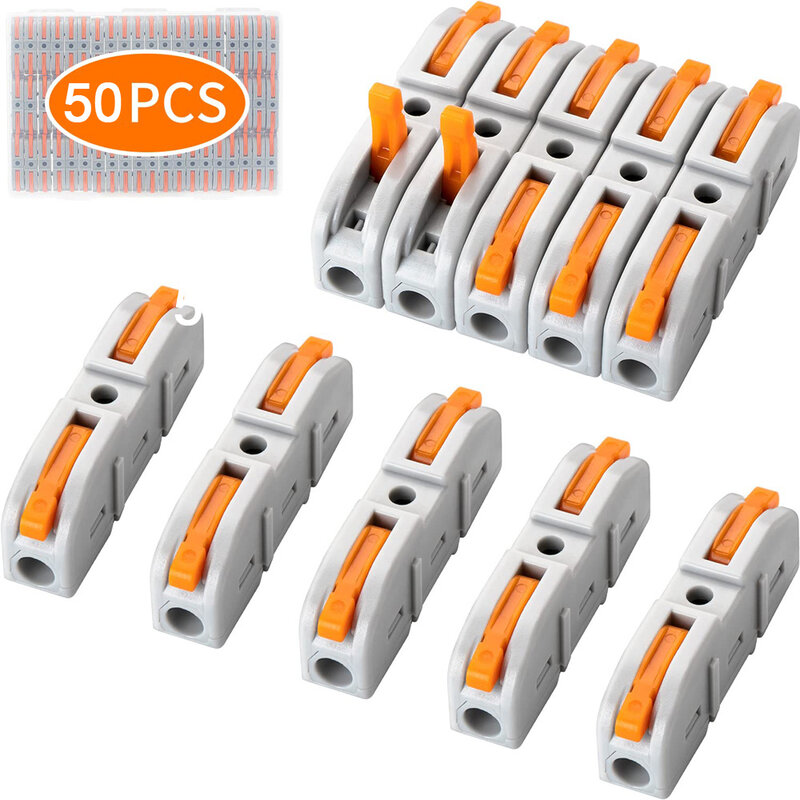 Quick Splicing Multiplex Butt Wire Connector Compact Electrical Cable Terminal Block Home Wiring Connectors for Circuit Inline